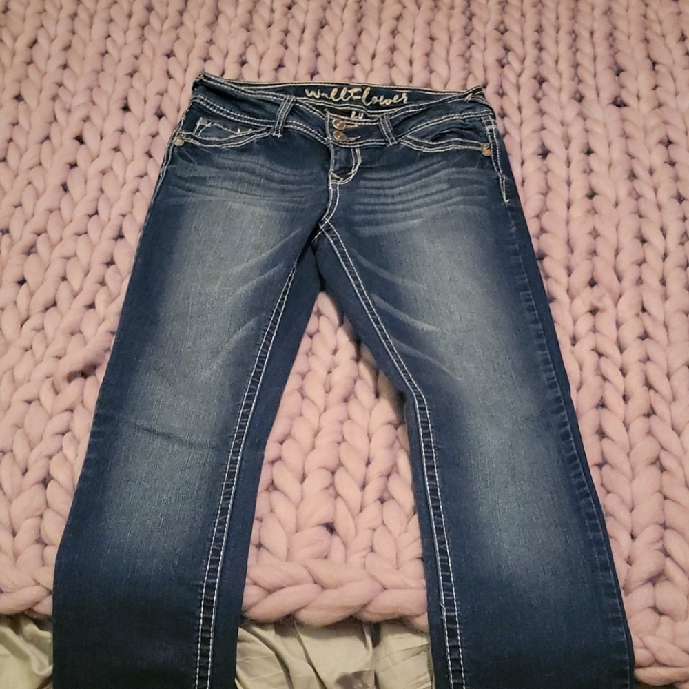 Dark denim wallflower
